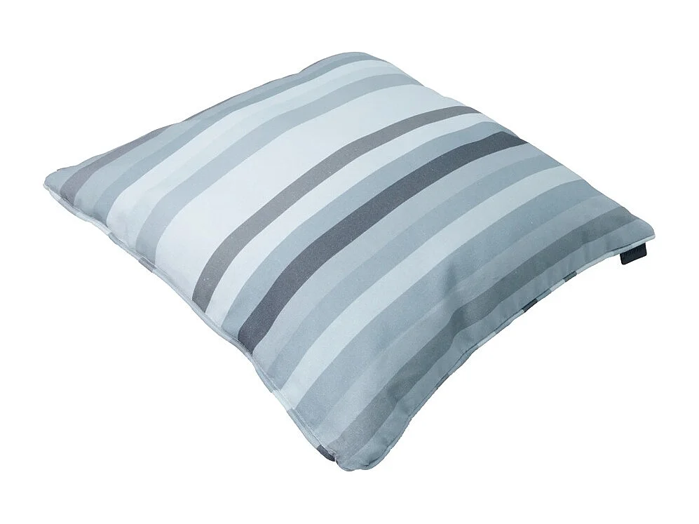 Coussin décoratif Righe gris - Environ 50x50 cm - Lot de 4