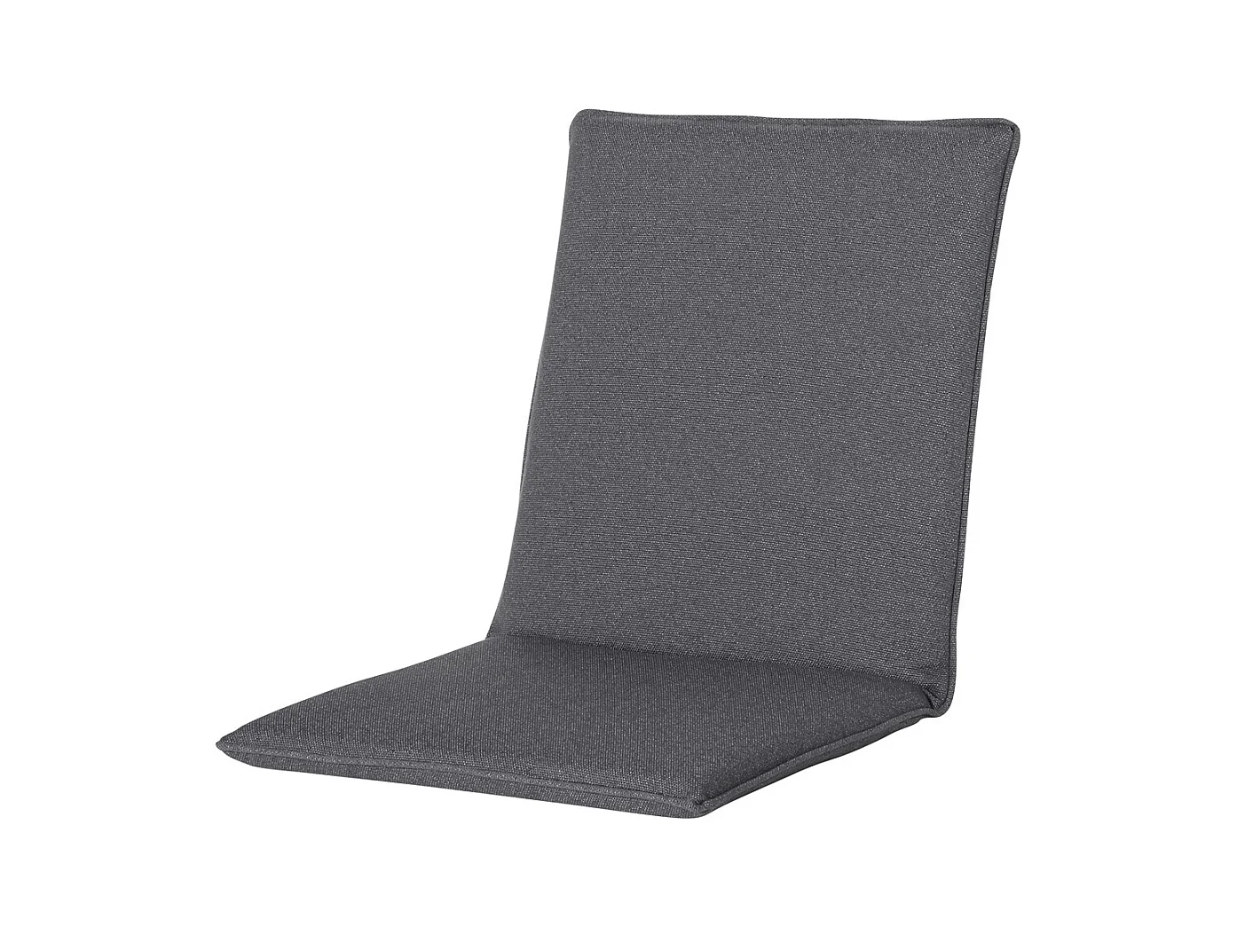 Coussin de chaise empilable Manchester gris - Environ 97 x 49 cm - Lot de 4