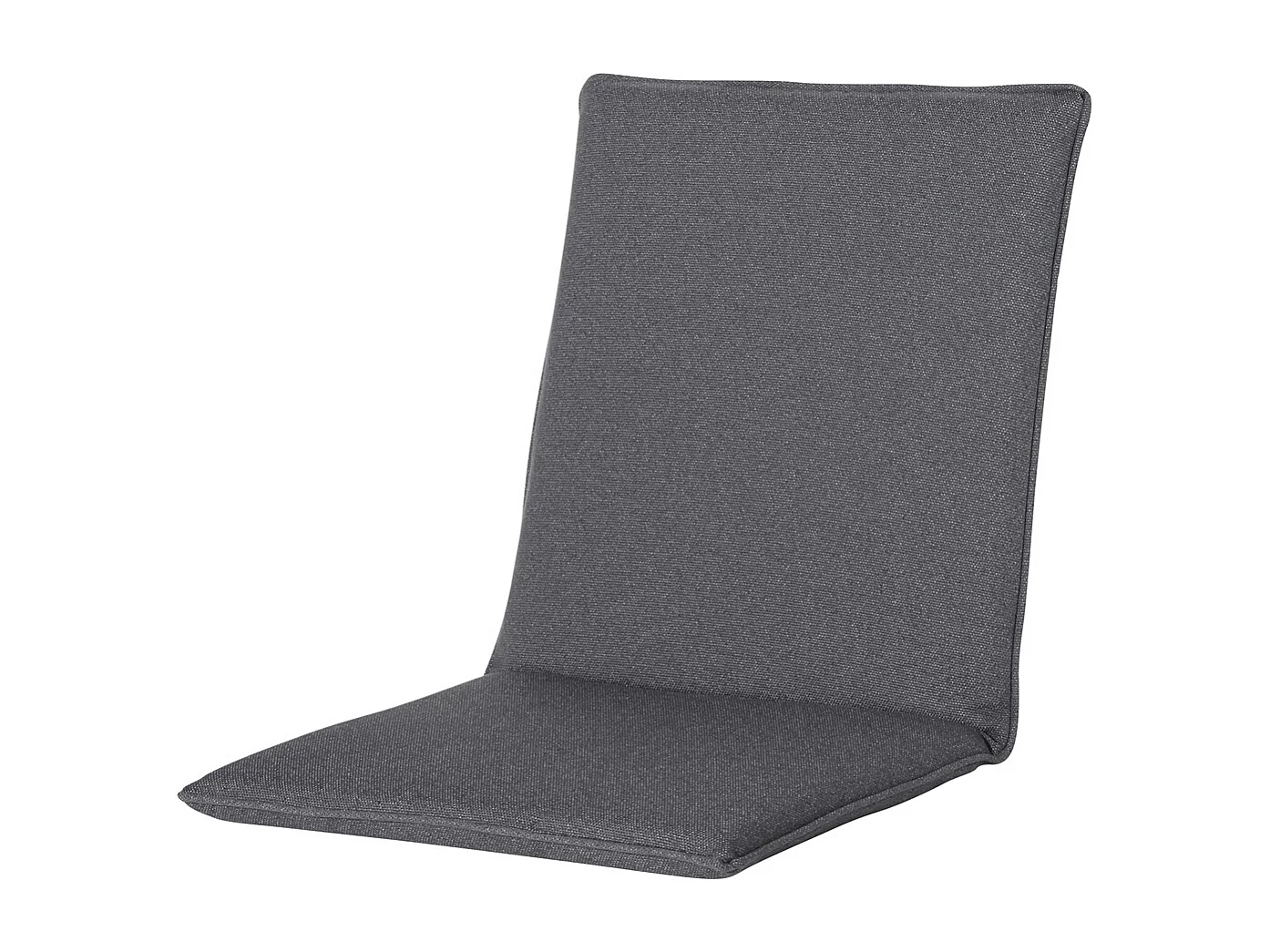 Coussin de chaise empilable Manchester gris - Environ 97 x 49 cm - Lot de 4