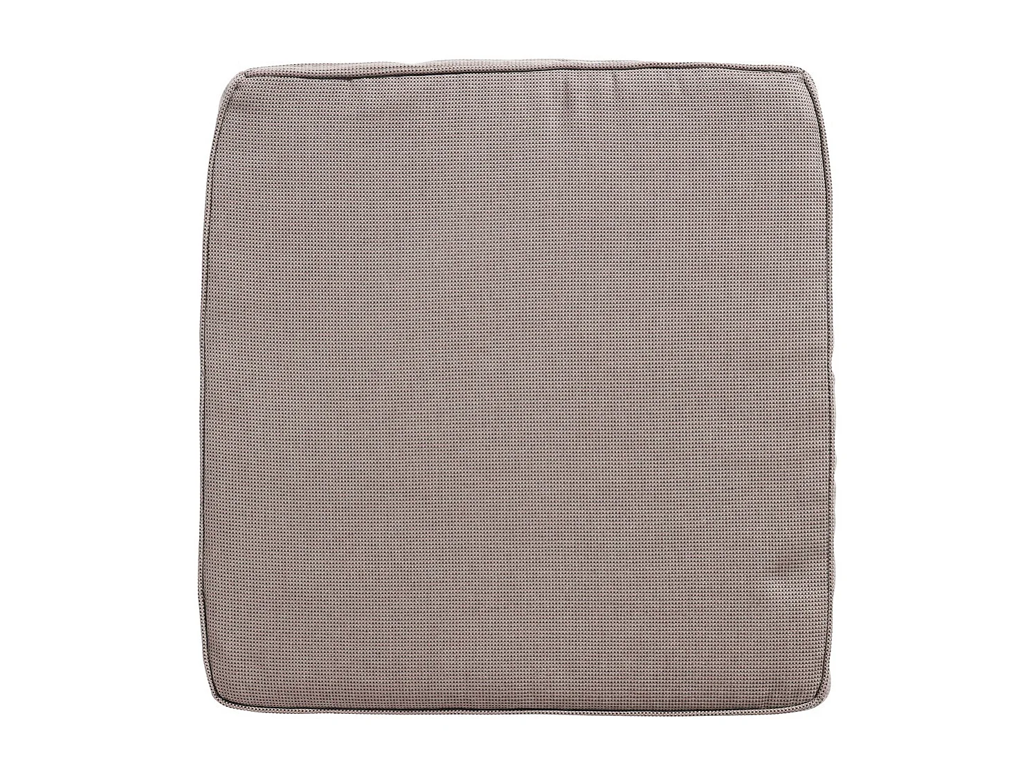 Coussin d'assise en osier côtelé - Environ 48 x 48 cm - Lot de 4