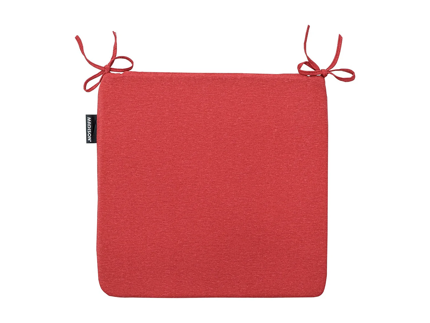 Coussin d'assise Panama rouge brique - Environ 40 x 40 cm - Lot de 4