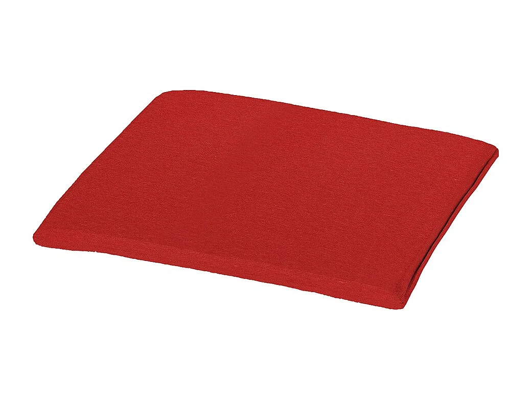 Coussin d'assise Panama rouge brique - Environ 40 x 40 cm - Lot de 4