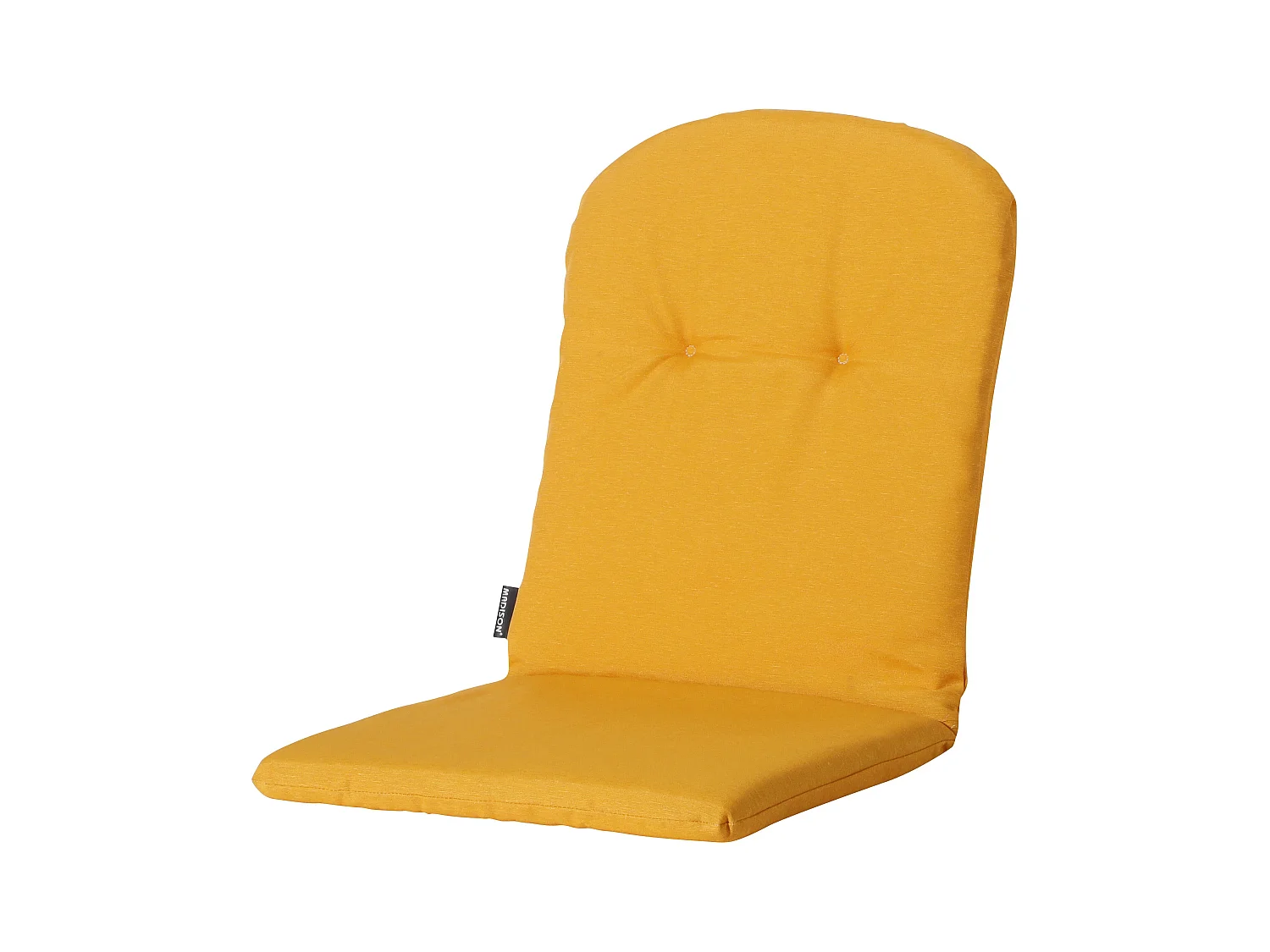 Coussin de fauteuil haut Panama doré brillant - Env. 96 x 45 cm - Lot de 4