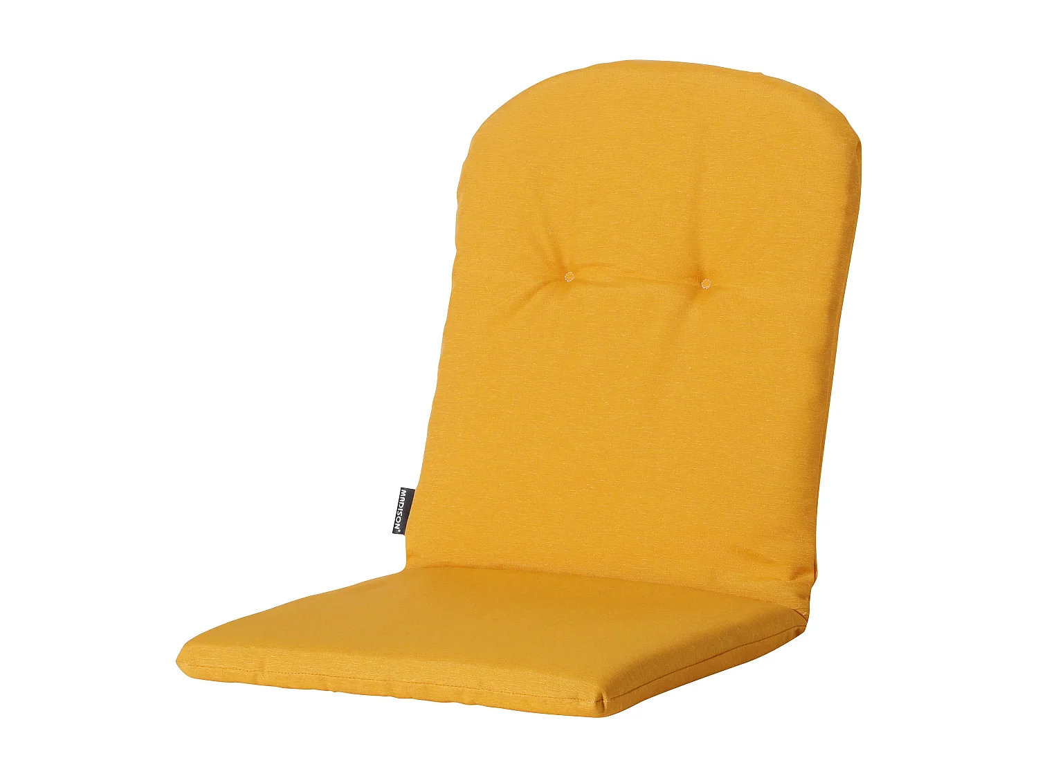 Coussin de fauteuil haut Panama doré brillant - Env. 96 x 45 cm - Lot de 4