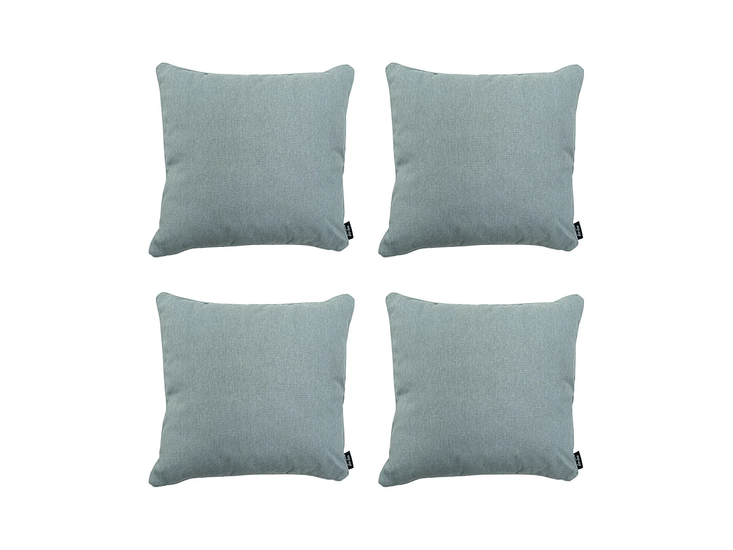 Coussin décoratif Toile argentée éco+ - Env. 50x50 cm - Lot de 4