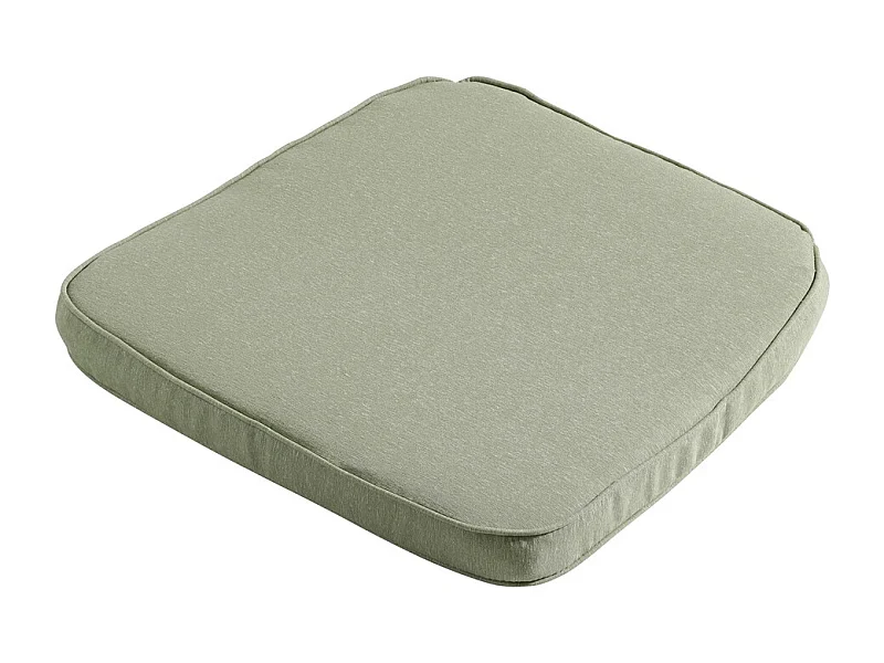 Coussin d'assise en osier Panama sauge - Environ 48 x 48 cm - Lot de 4