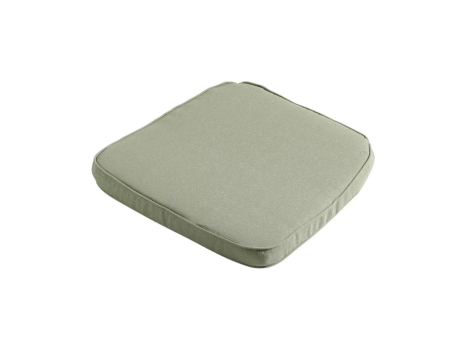 Coussin d'assise en osier Panama sauge - Environ 48 x 48 cm - Lot de 4