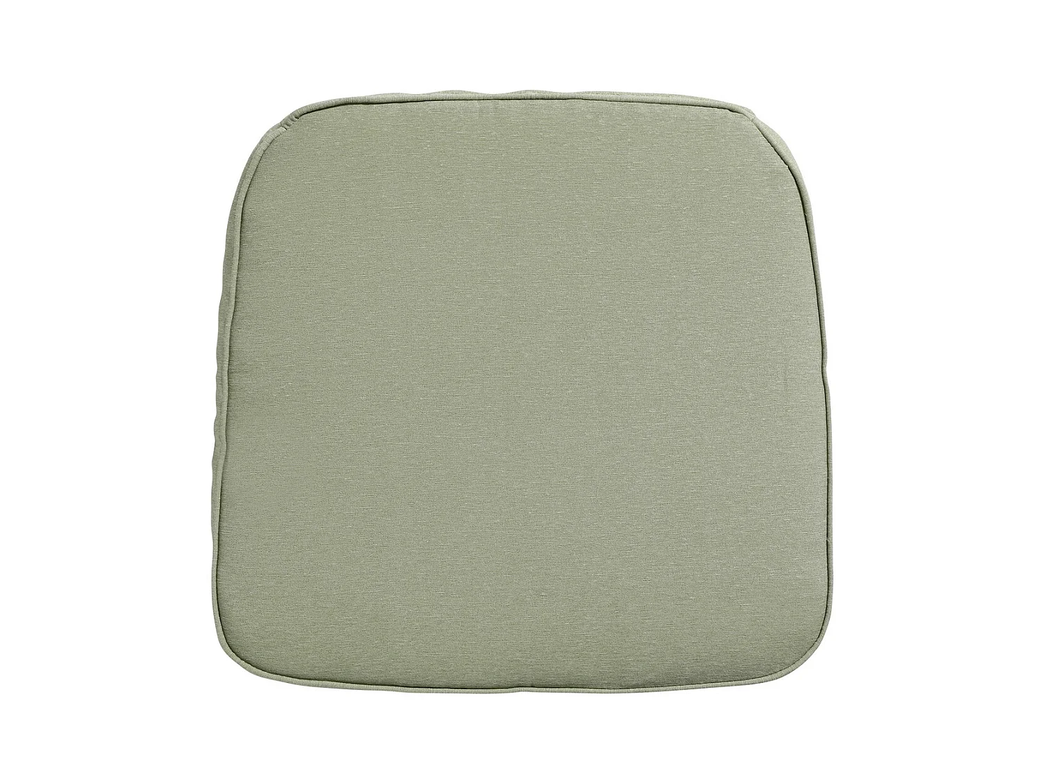 Coussin d'assise en osier Panama sauge - Environ 48 x 48 cm - Lot de 4