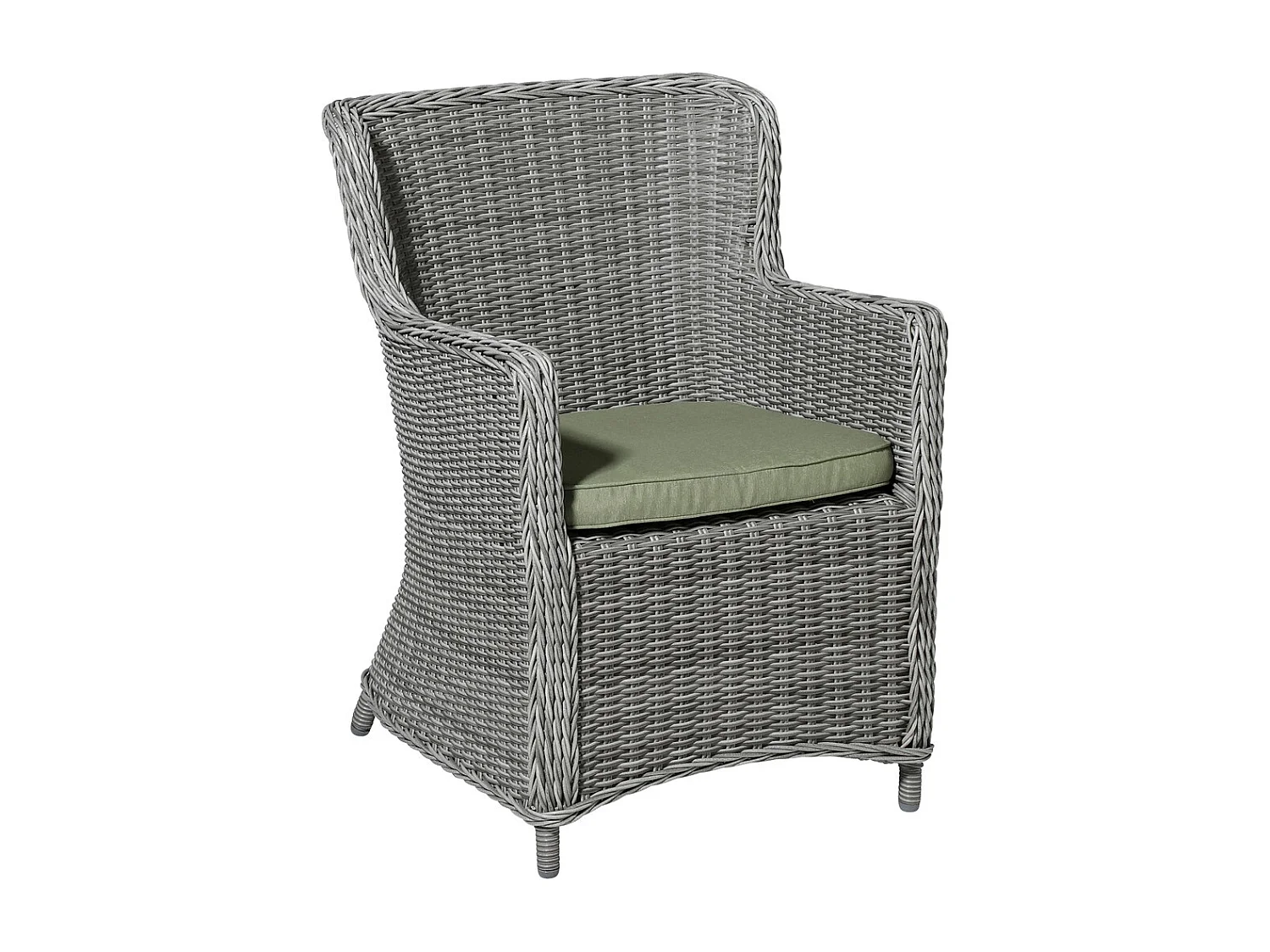 Zitkussen Wicker Panama sage - Ca. 48x48 cm - Set van 4