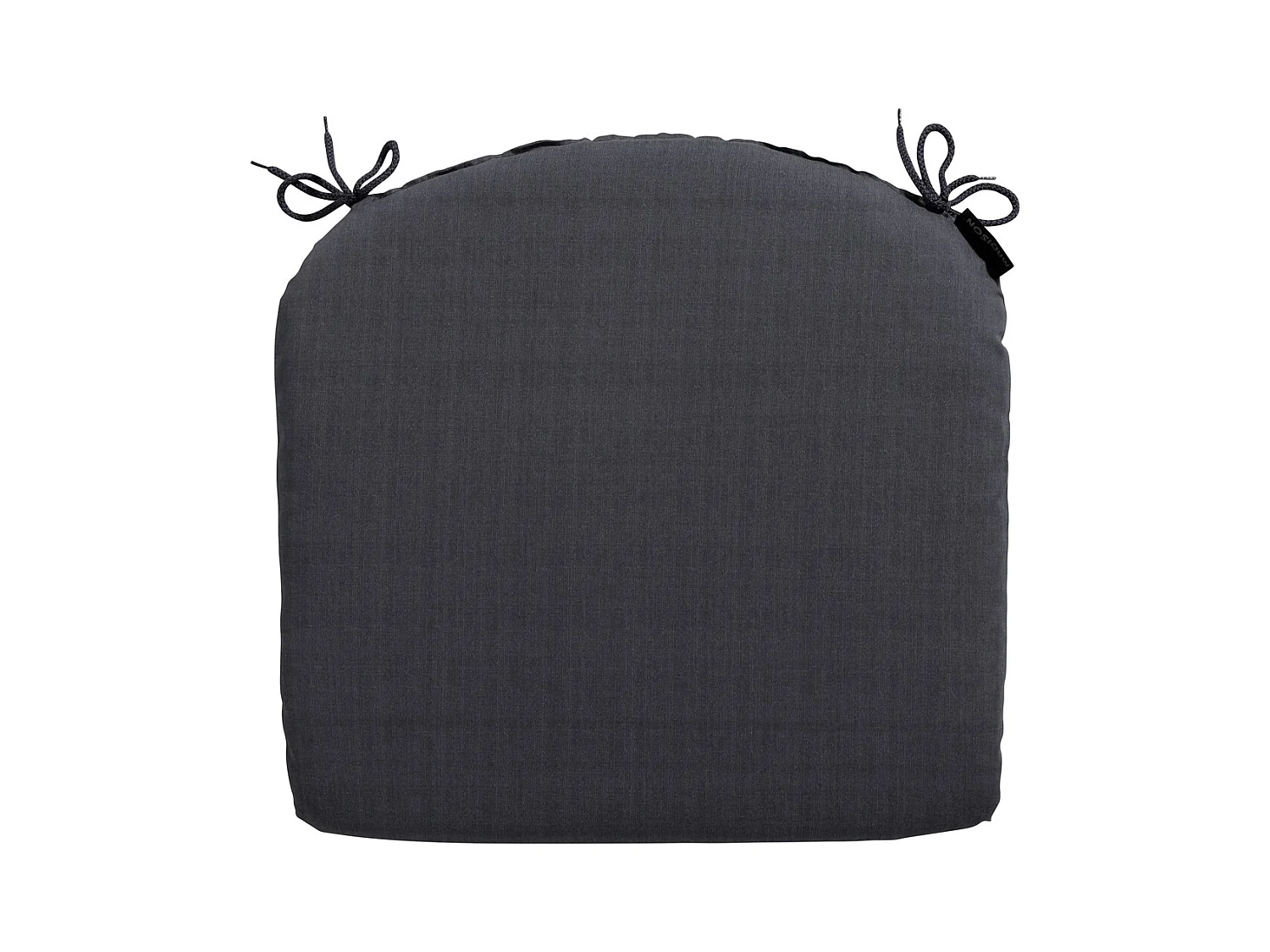 Coussin d'assise Basic noir - Environ 46x48 cm - Lot de 4