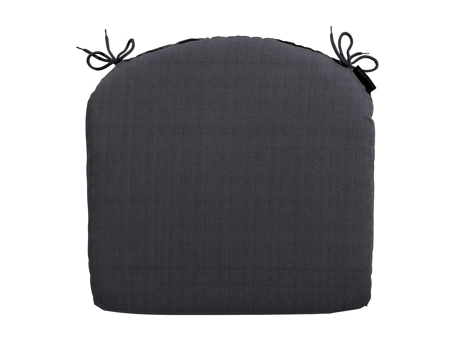 Coussin d'assise Basic noir - Environ 46x48 cm - Lot de 4