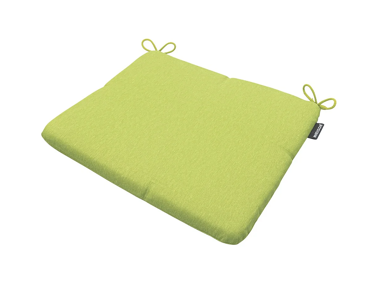 Coussin d'assise Panama citron vert - Environ 40 x 40 cm - Lot de 4