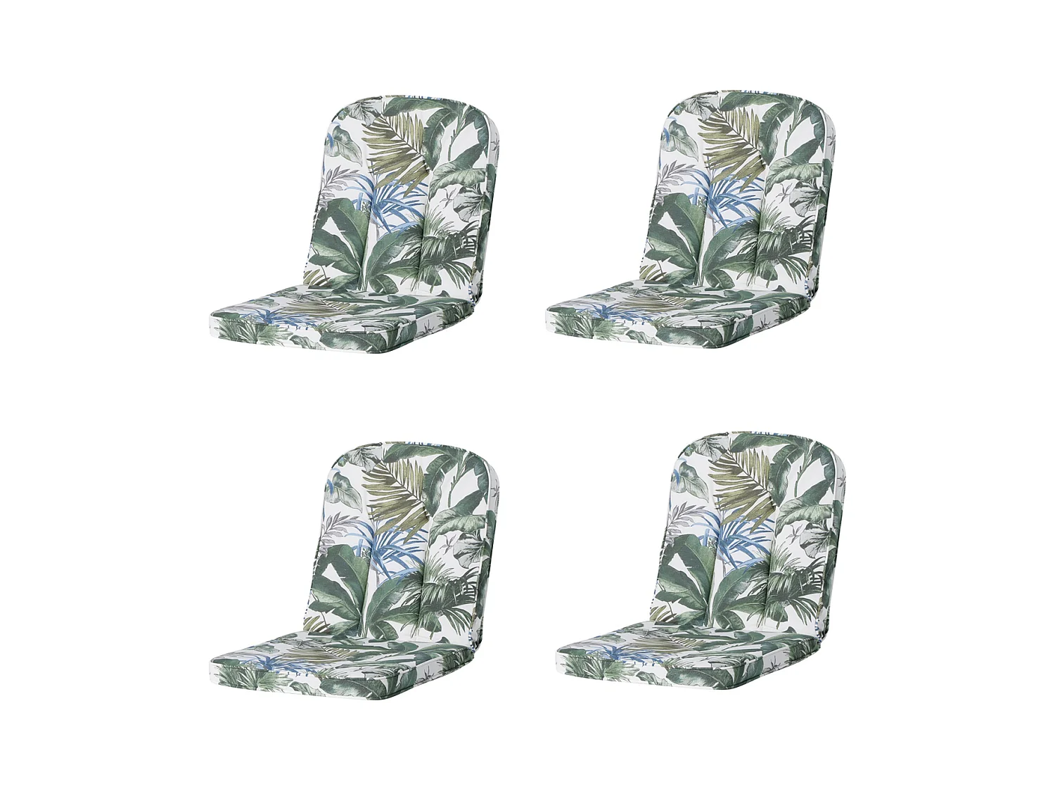Coussin de jardin Classic/Bora/Antigua Hermitage Bliss bleu - Env. 94 x 48 cm - Lot de 4