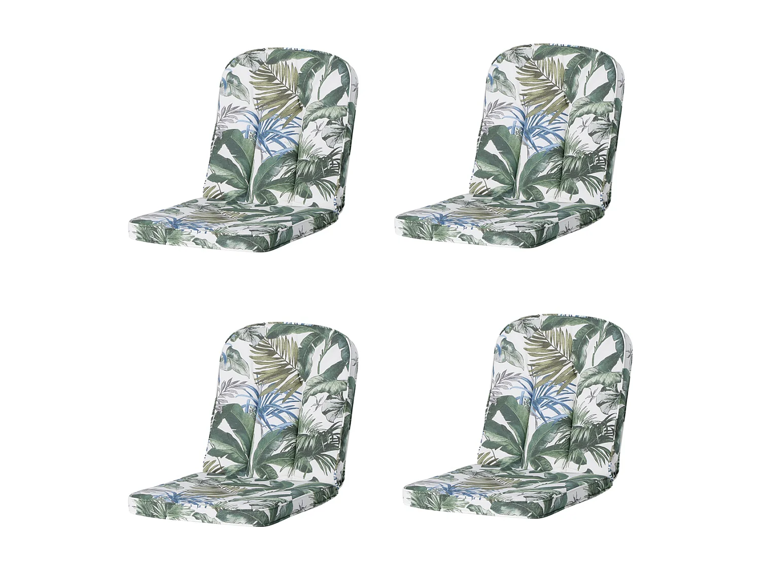 Coussin de jardin Classic/Bora/Antigua Hermitage Bliss bleu - Env. 94 x 48 cm - Lot de 4