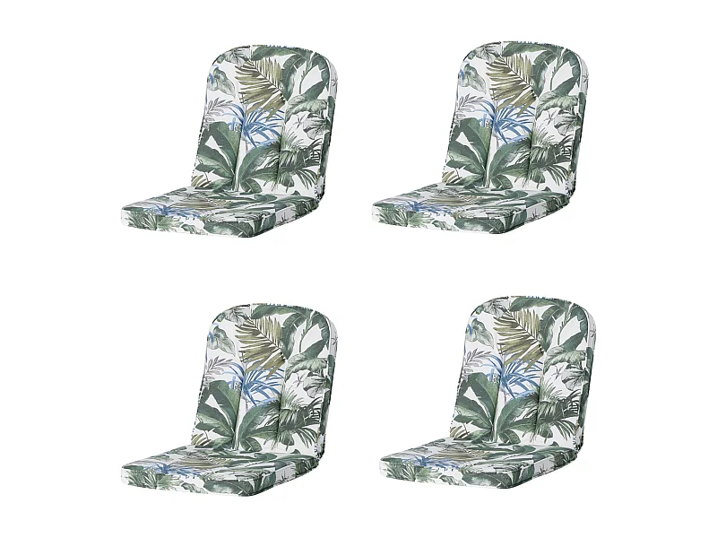 Coussin de jardin Classic/Bora/Antigua Hermitage Bliss bleu - Env. 94 x 48 cm - Lot de 4