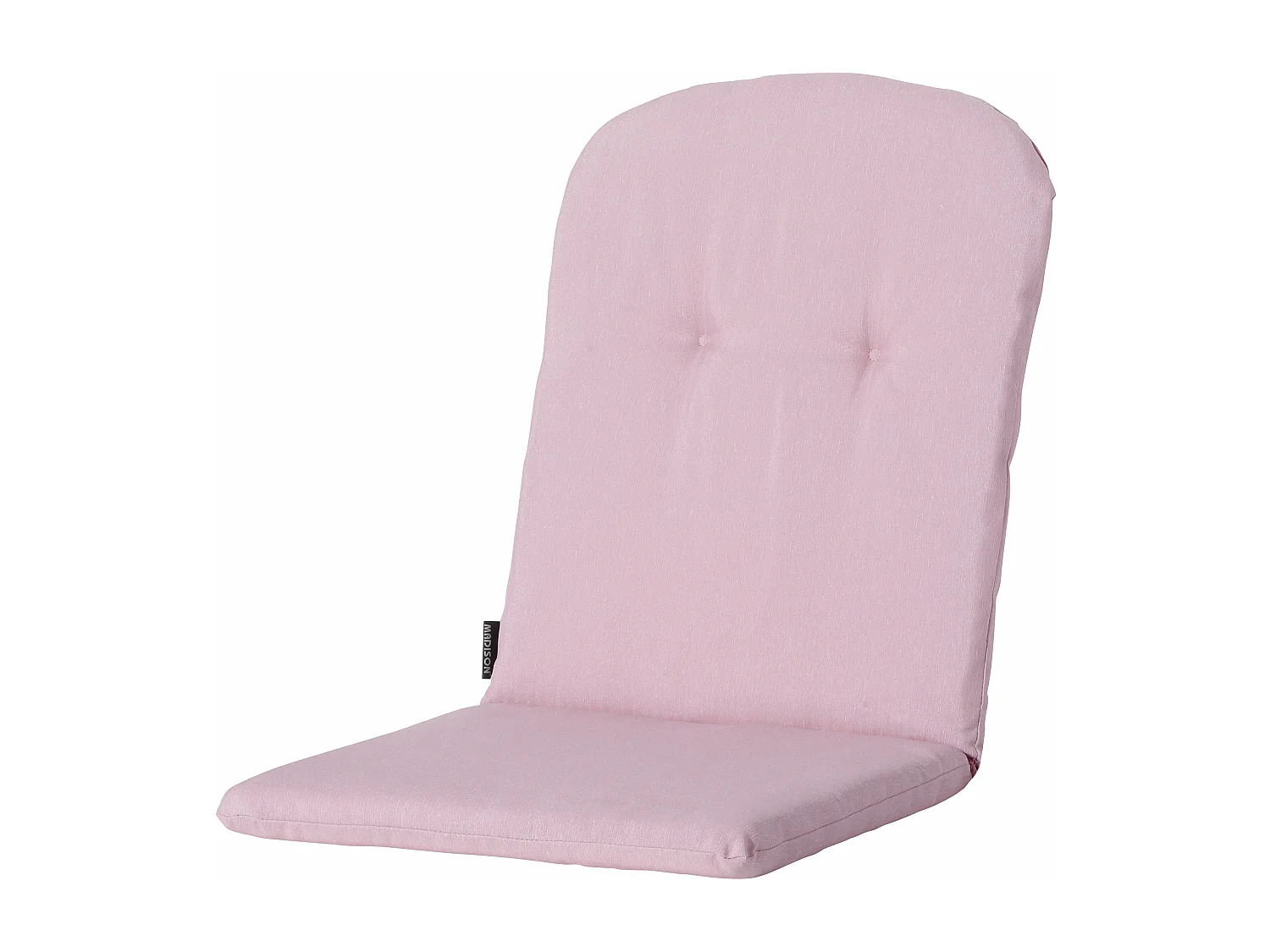 Coussin de fauteuil haut Panama rose tendre - Environ 96 x 45 cm - Lot de 4