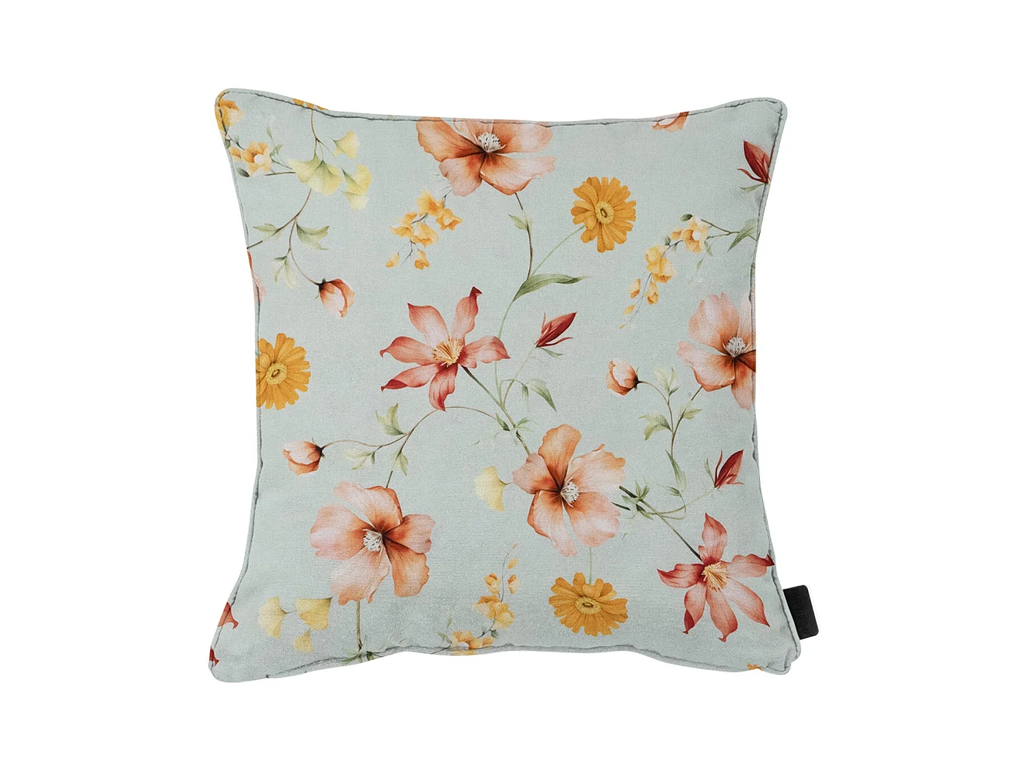 Coussin décoratif Florina orange - Environ 50x50 cm - Lot de 4