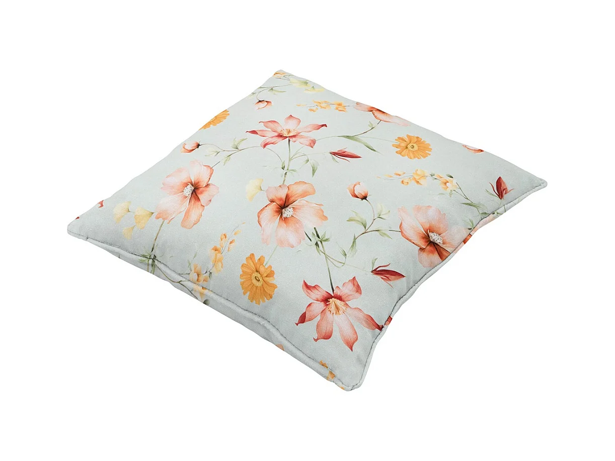 Coussin décoratif Florina orange - Environ 50x50 cm - Lot de 4