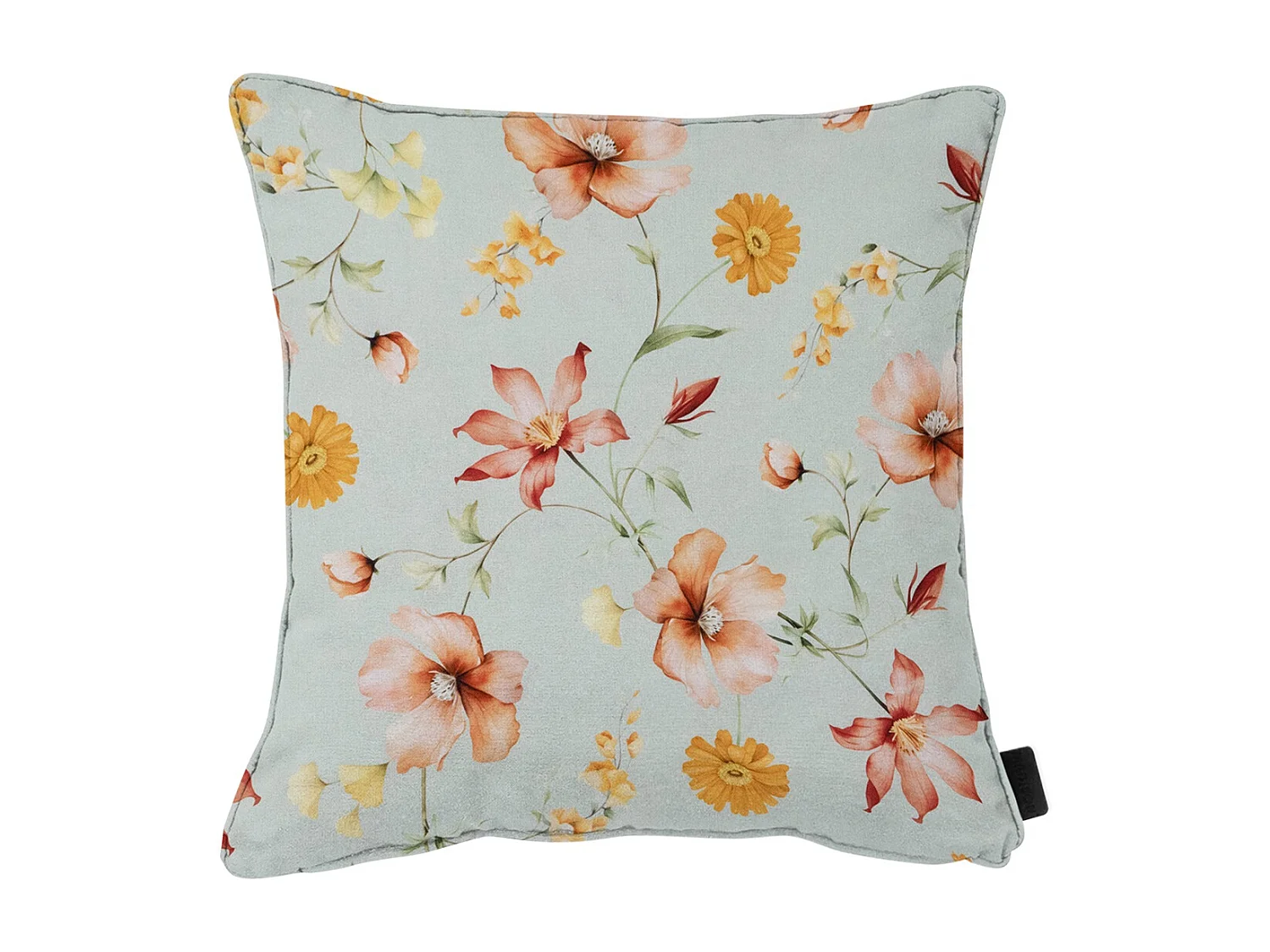 Coussin décoratif Florina orange - Environ 50x50 cm - Lot de 4