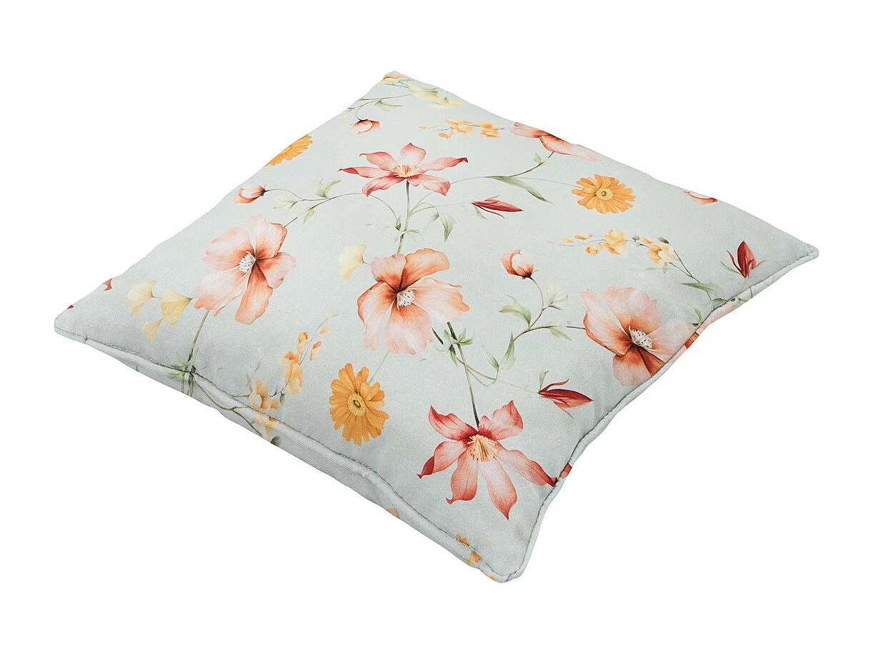 Coussin décoratif Florina orange - Environ 50x50 cm - Lot de 4