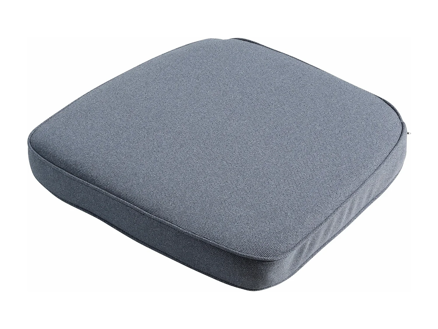 Coussin d'assise Wicker Manchester gris denim - Environ 48 x 48 cm - Lot de 4