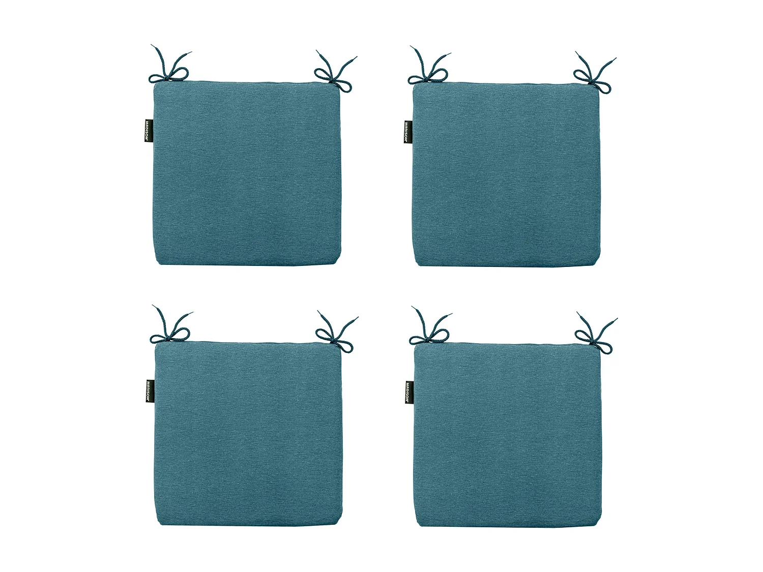 Zitkussen Panama sea blue - Ca. 40x40 cm - Set van 4