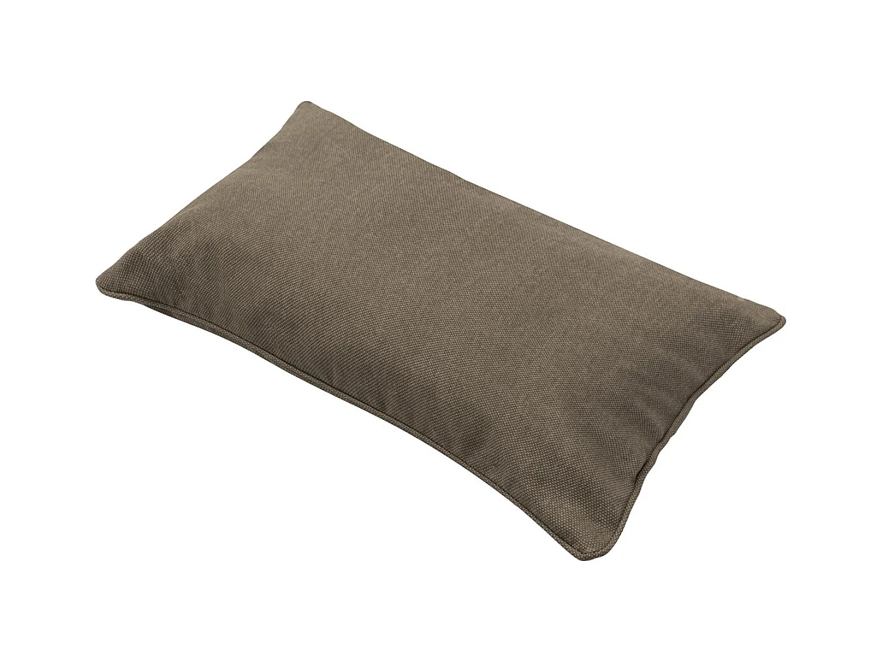 Coussin décoratif en toile taupe éco+ - Env. 30x50 cm - Lot de 4