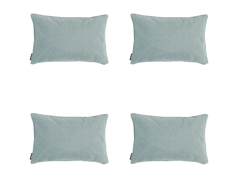 Coussin décoratif Toile argentée éco+ - Env. 30x50 cm - Lot de 4