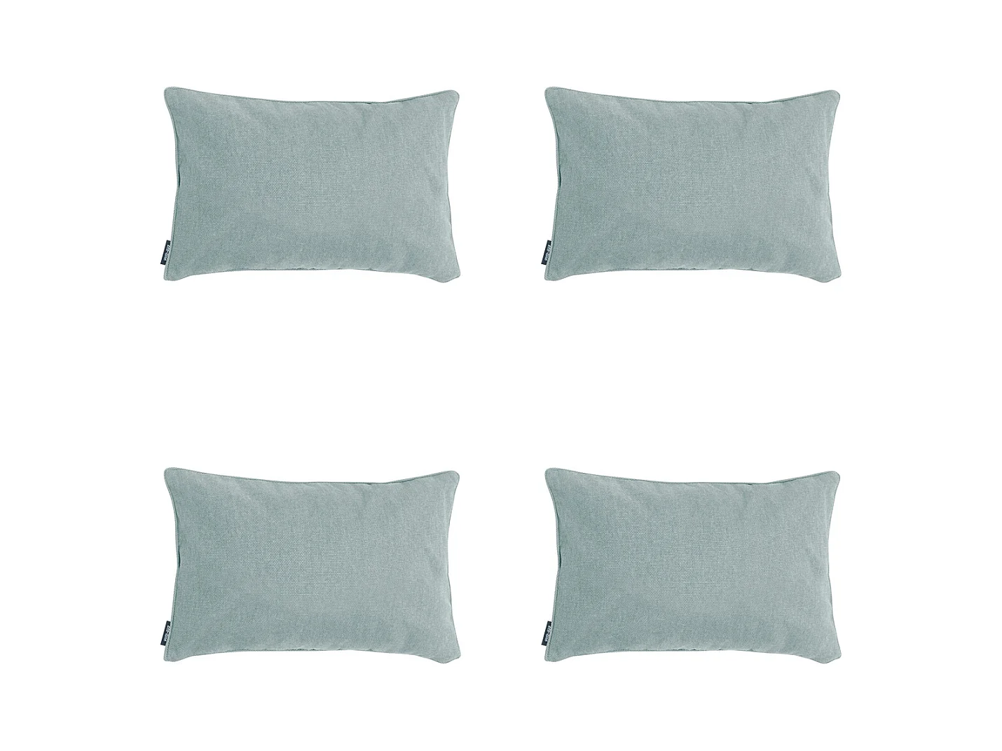 Coussin décoratif Toile argentée éco+ - Env. 30x50 cm - Lot de 4