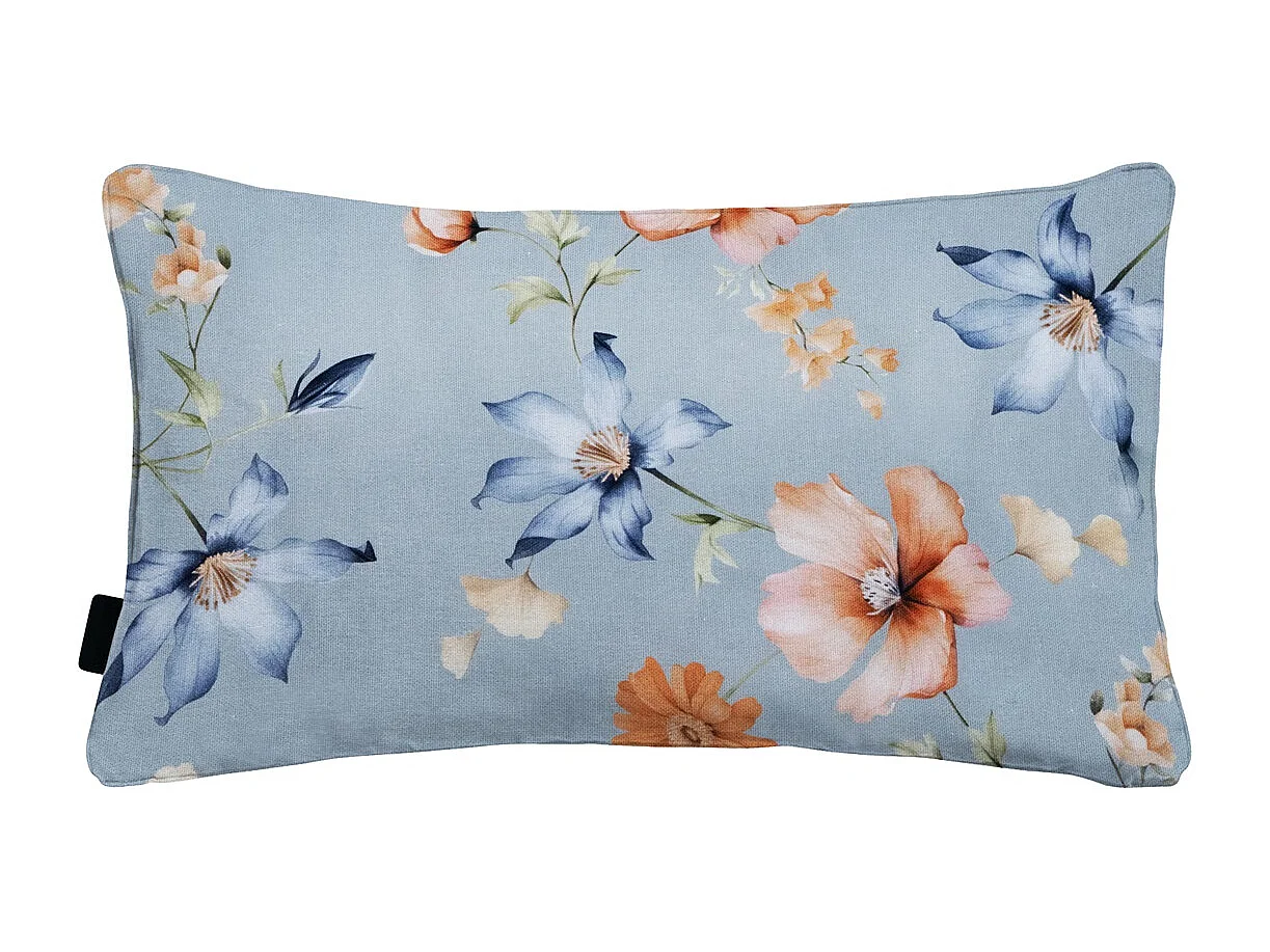 Coussin décoratif Florina bleu - Env. 30x50 cm - Lot de 4