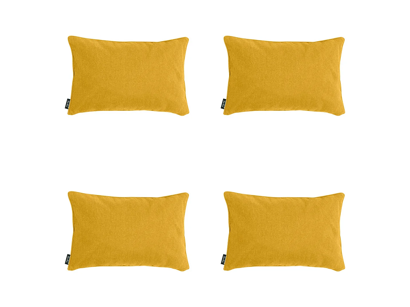 Coussin décoratif Toile dorée éco+ - Env. 30x50 cm - Lot de 4