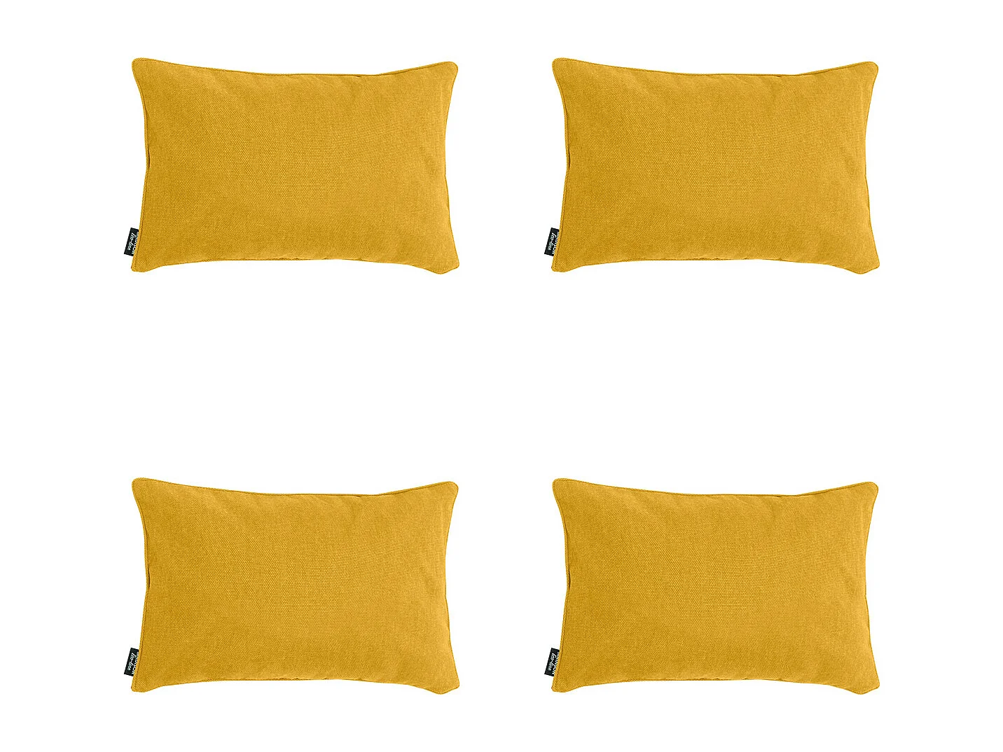 Coussin décoratif Toile dorée éco+ - Env. 30x50 cm - Lot de 4