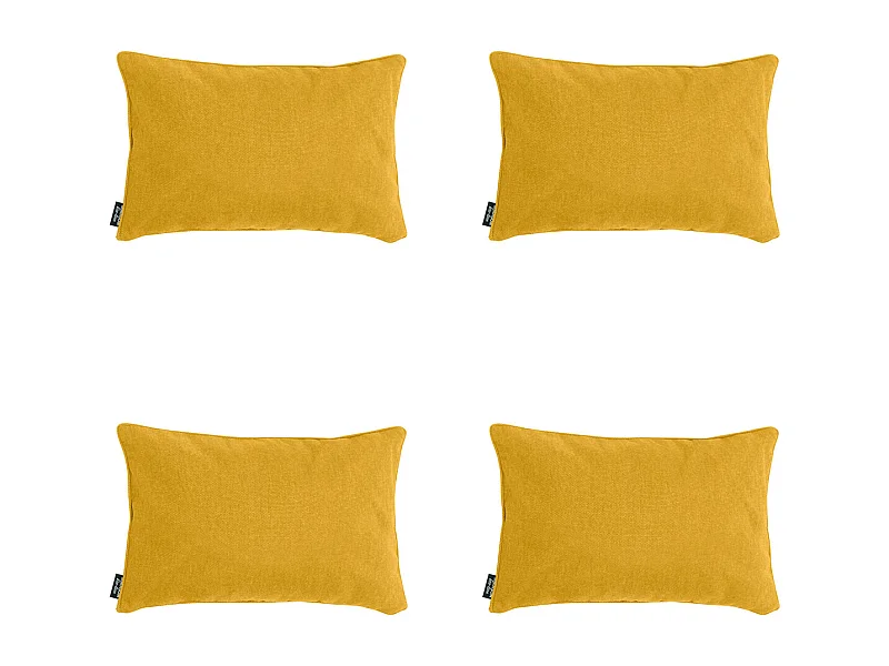 Sierkussen Gold canvas eco+ - Ca. 30x50 cm - Set van 4