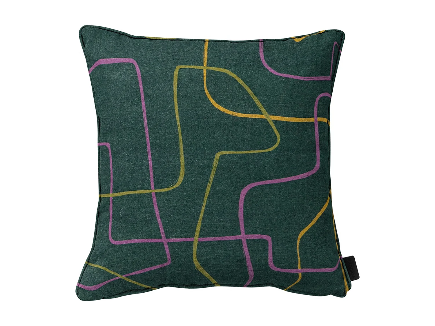 Coussin décoratif Joah vert - Env. 50x50 cm - Lot de 4