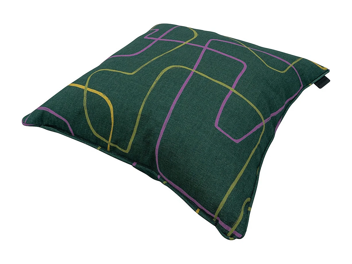 Coussin décoratif Joah vert - Env. 50x50 cm - Lot de 4