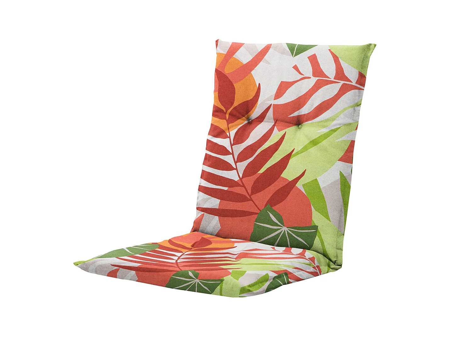 Coussin de chaise de jardin dossier bas Iven terra - Env. 105 x 50 cm - Lot de 4