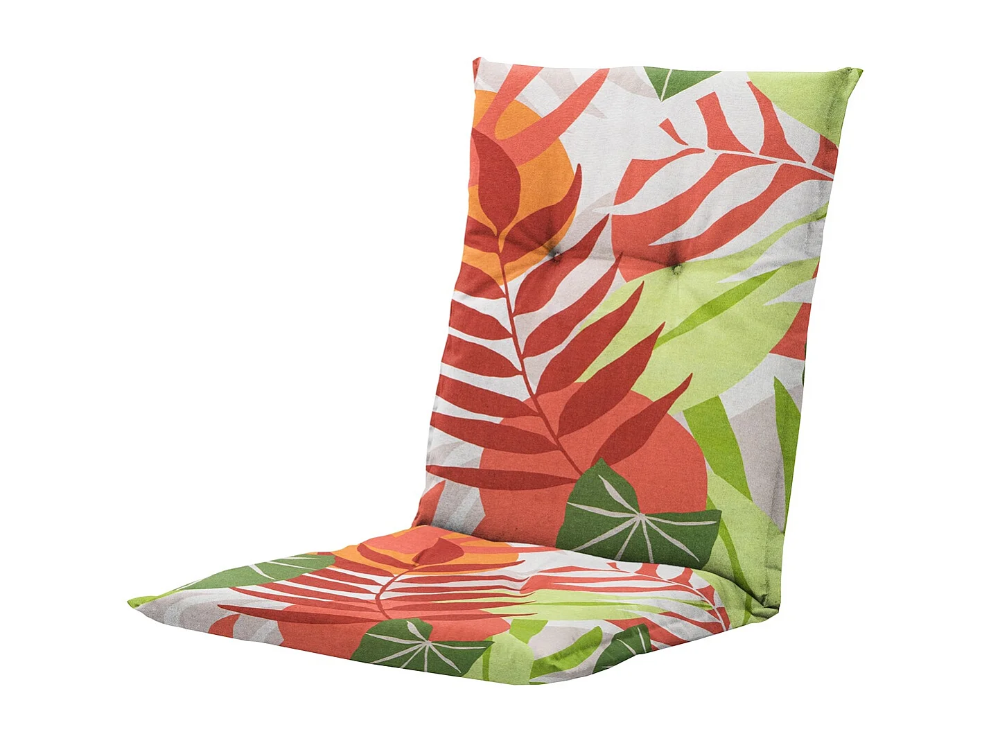 Coussin de chaise de jardin dossier bas Iven terra - Env. 105 x 50 cm - Lot de 4