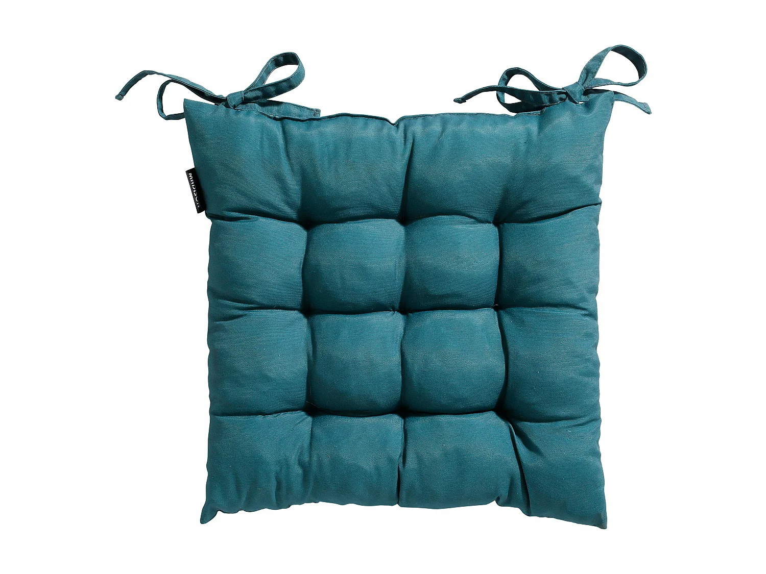 Coussin d'assise Panama bleu mer - Env. 46x46 cm - Lot de 4