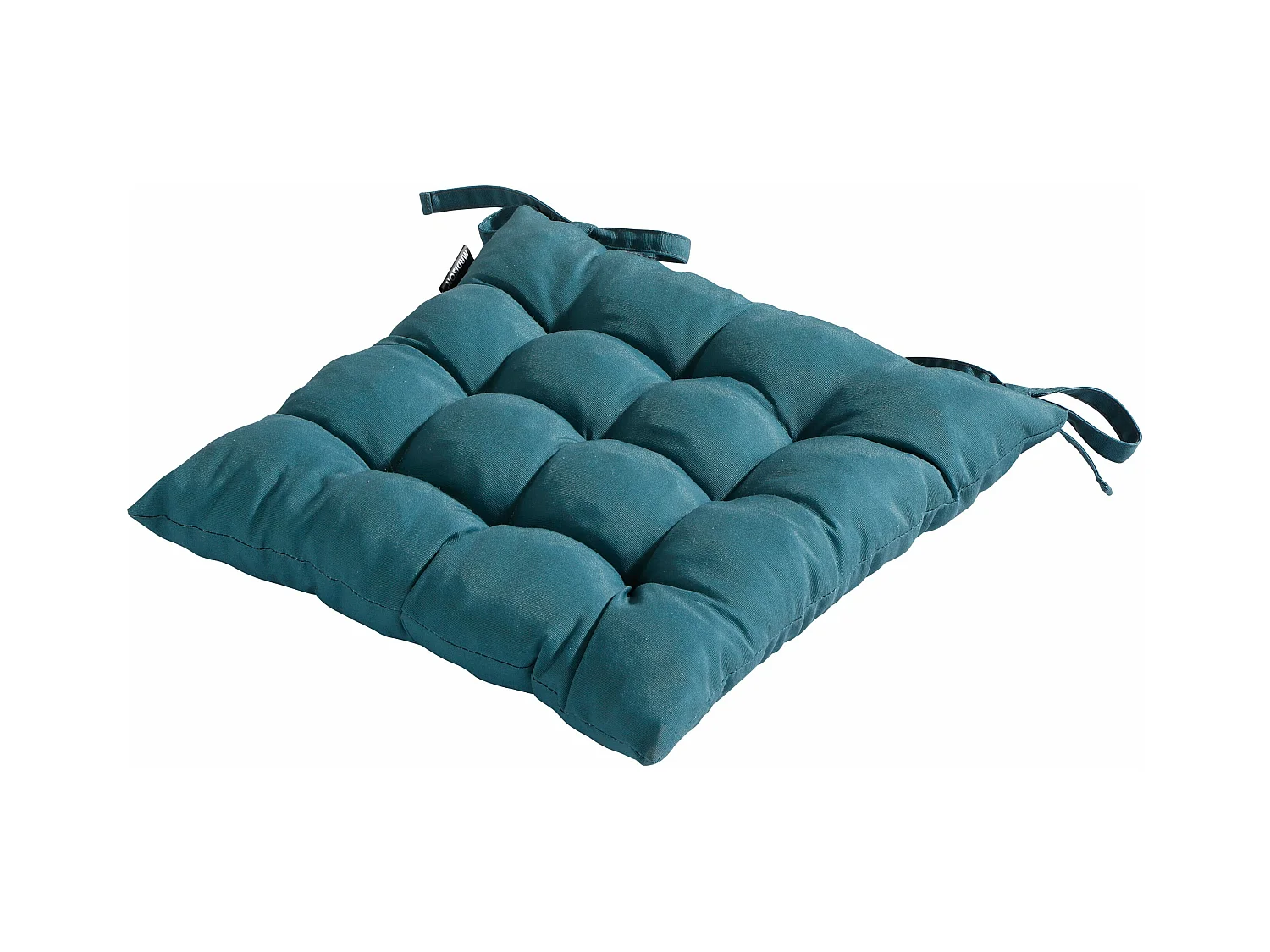 Coussin d'assise Panama bleu mer - Env. 46x46 cm - Lot de 4