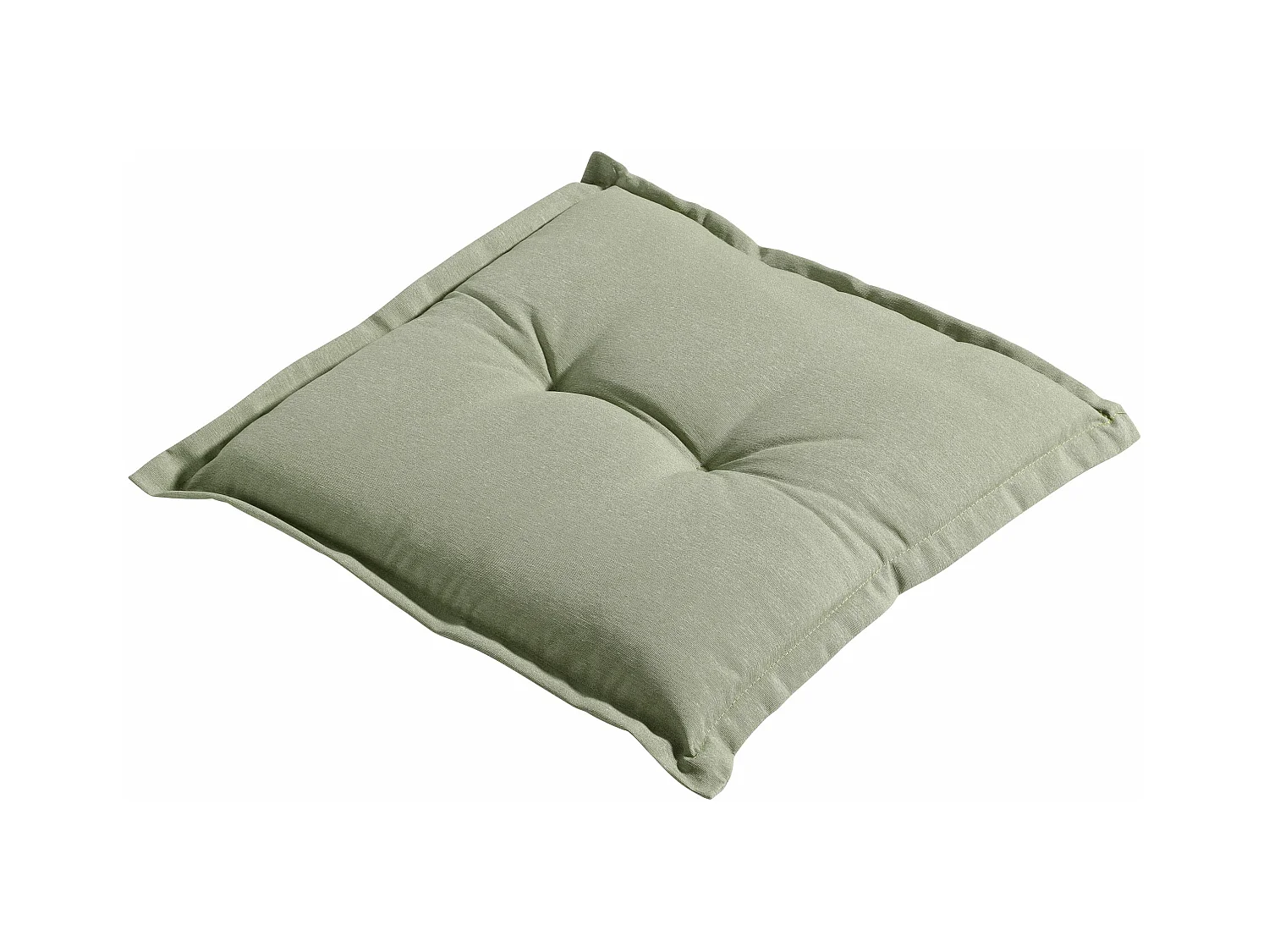 Coussin d'assise Panama sauge - Environ 50 x 50 cm - Lot de 4