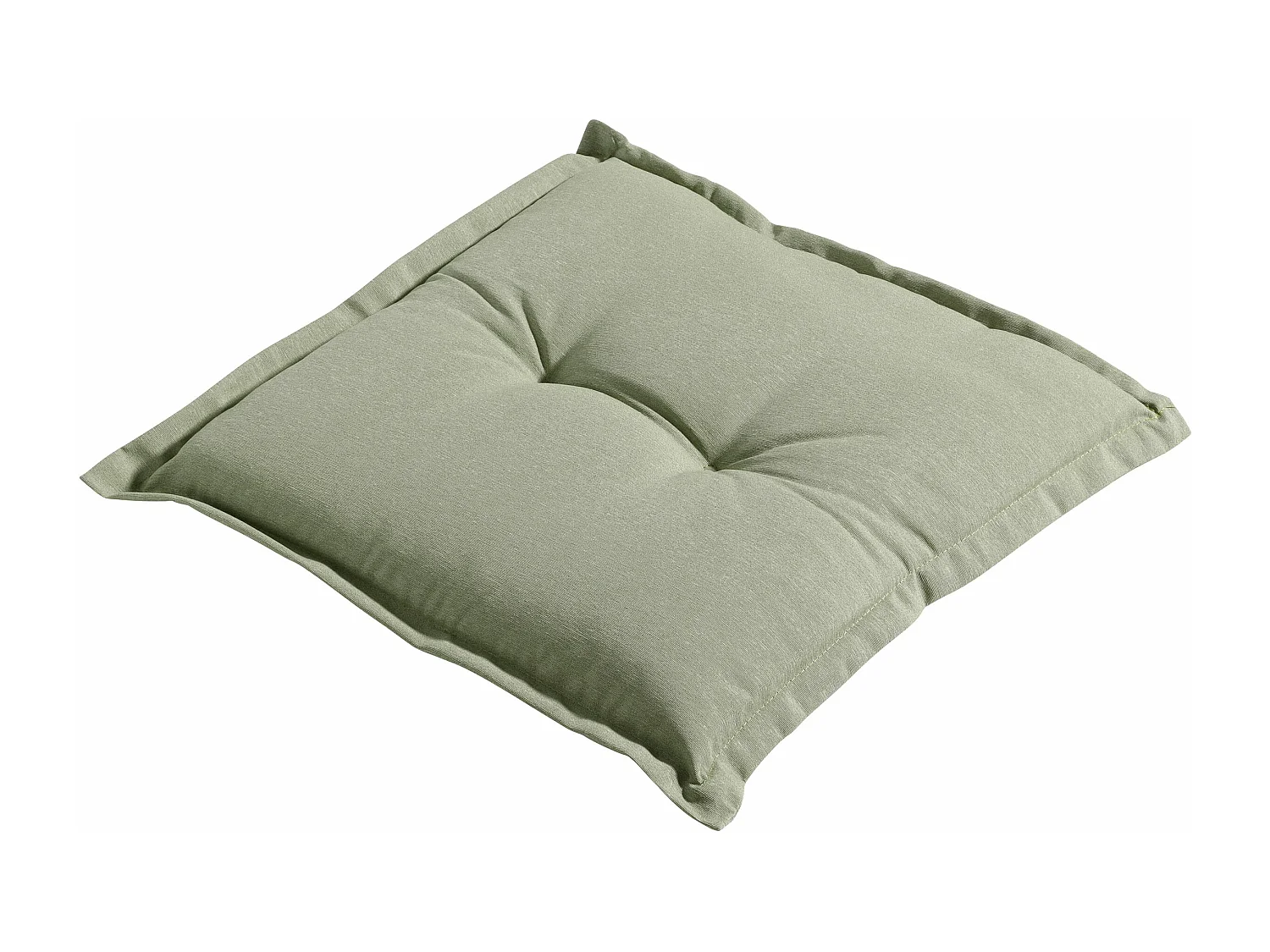 Coussin d'assise Panama sauge - Environ 50 x 50 cm - Lot de 4