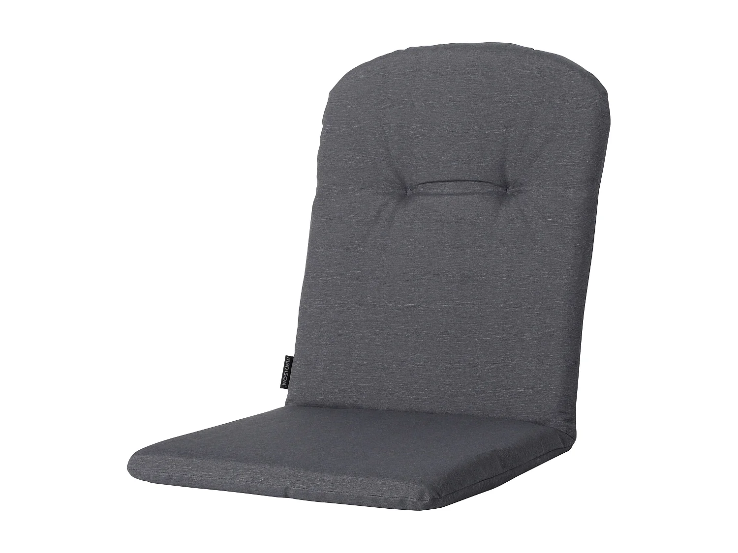 Coussin de chaise baquet dossier haut Panama gris - Env. 96x45 cm - Lot de 4