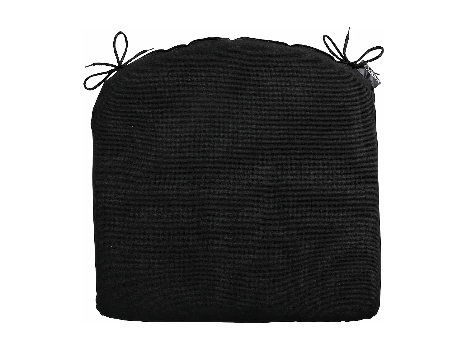 Coussin d'assise Panama noir - Environ 46 x 48 cm - Lot de 4