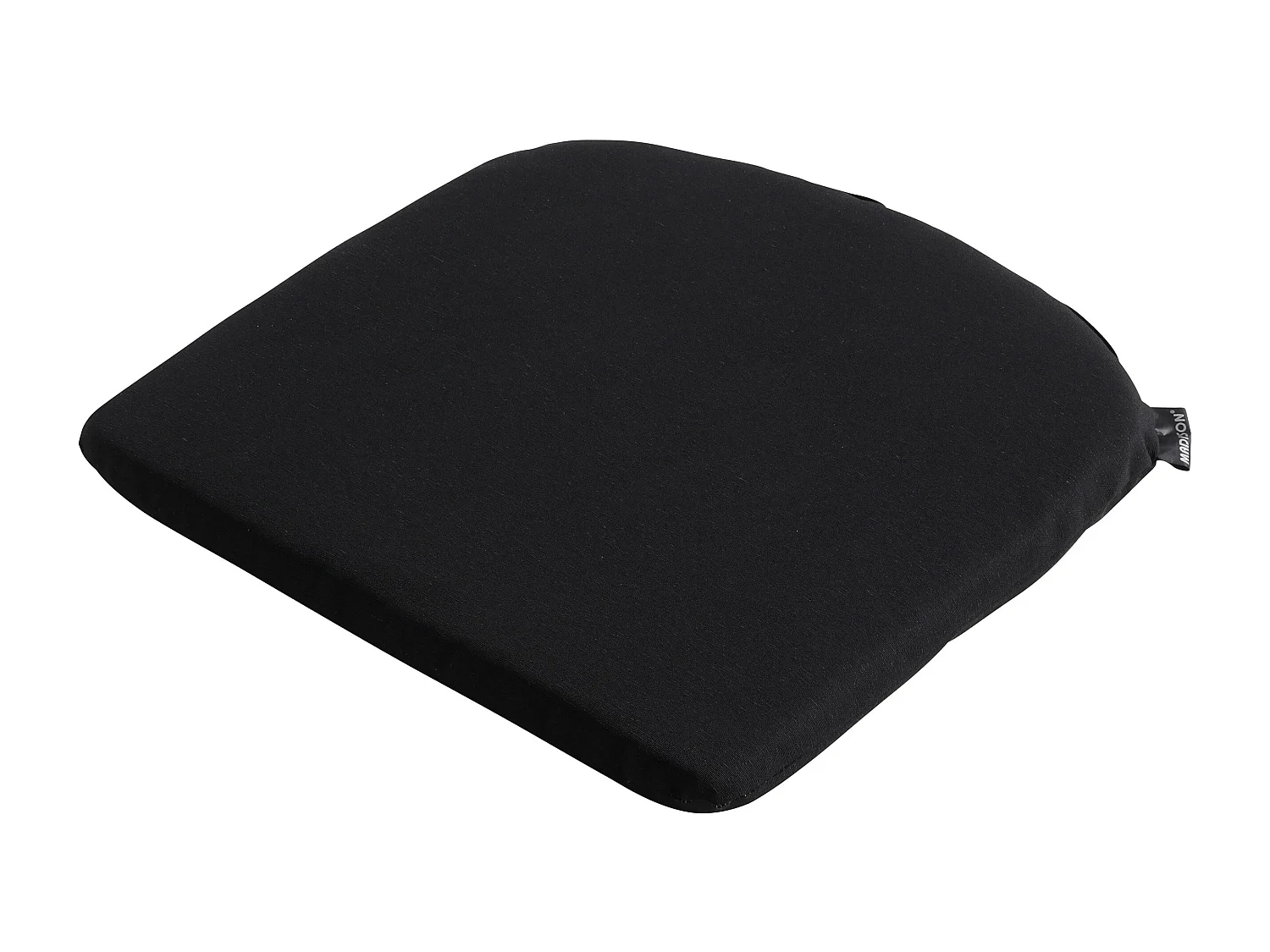 Coussin d'assise Panama noir - Environ 46 x 48 cm - Lot de 4