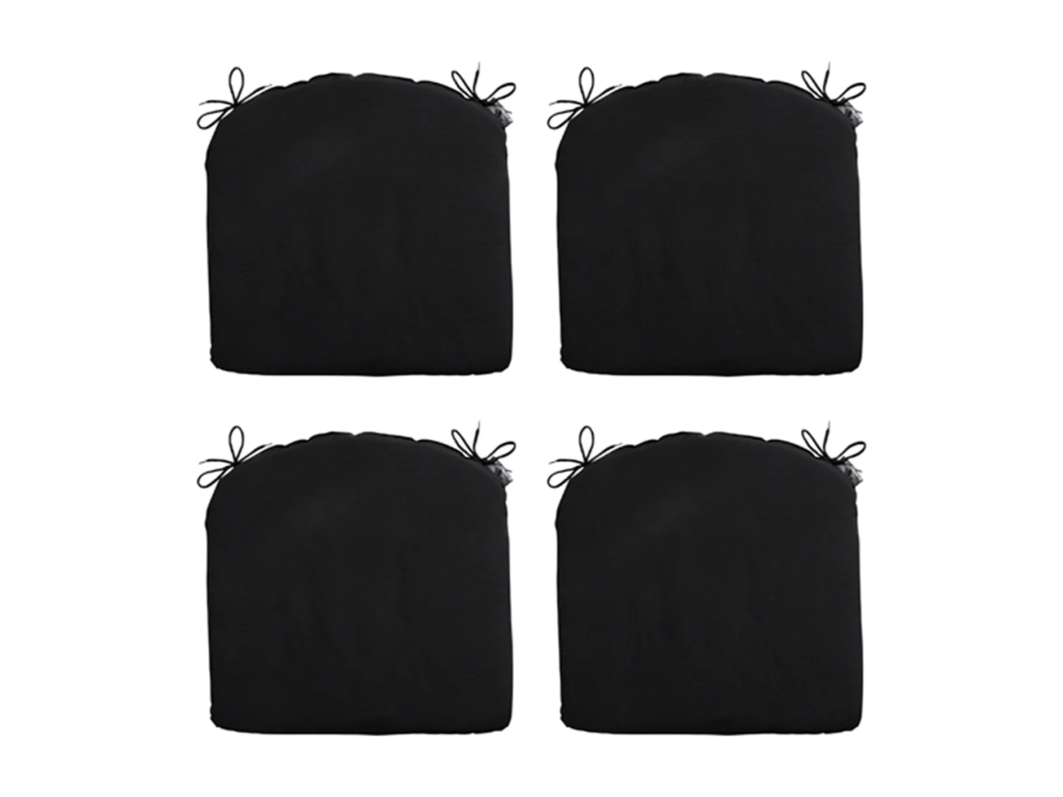 Zitkussen Panama black - Ca. 46x48 cm - Set van 4