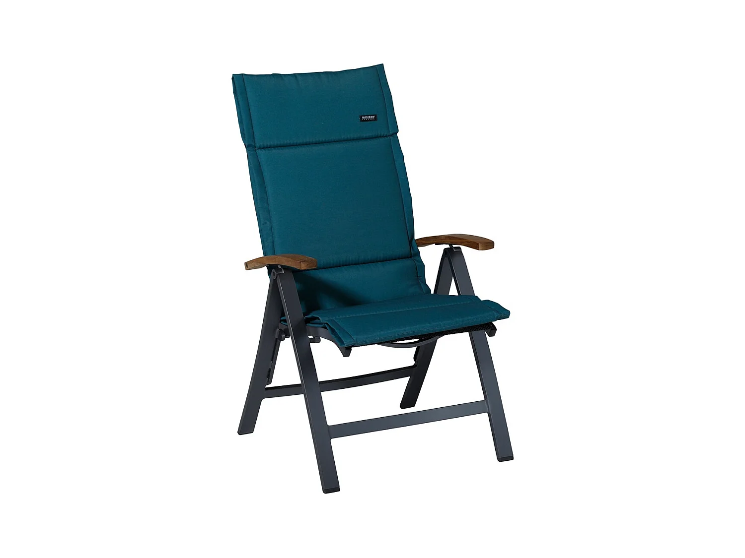 Tuinkussen Fiber Deluxe Panama sea blue - Ca. 125x50 cm - Set van 4