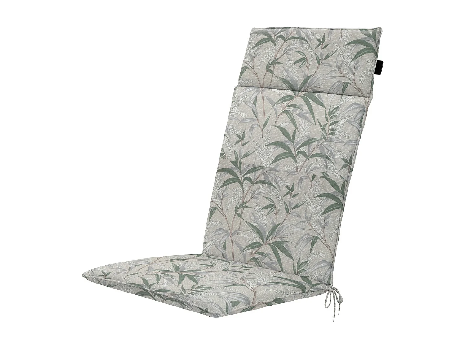 Coussin de chaise de jardin haut dossier Palma naturel - Environ 120 x 50 cm - Lot de 4