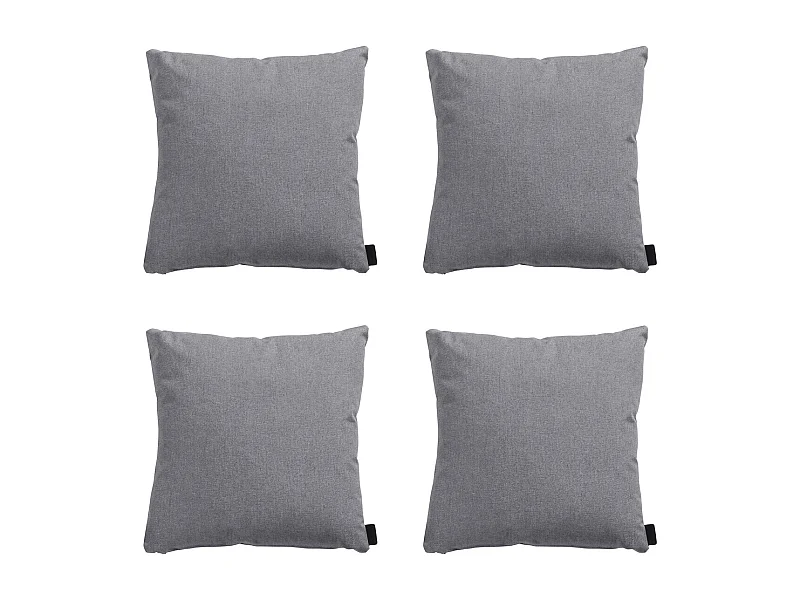 Sierkussen Oxford grey - Ca. 45x45 cm - Set van 4