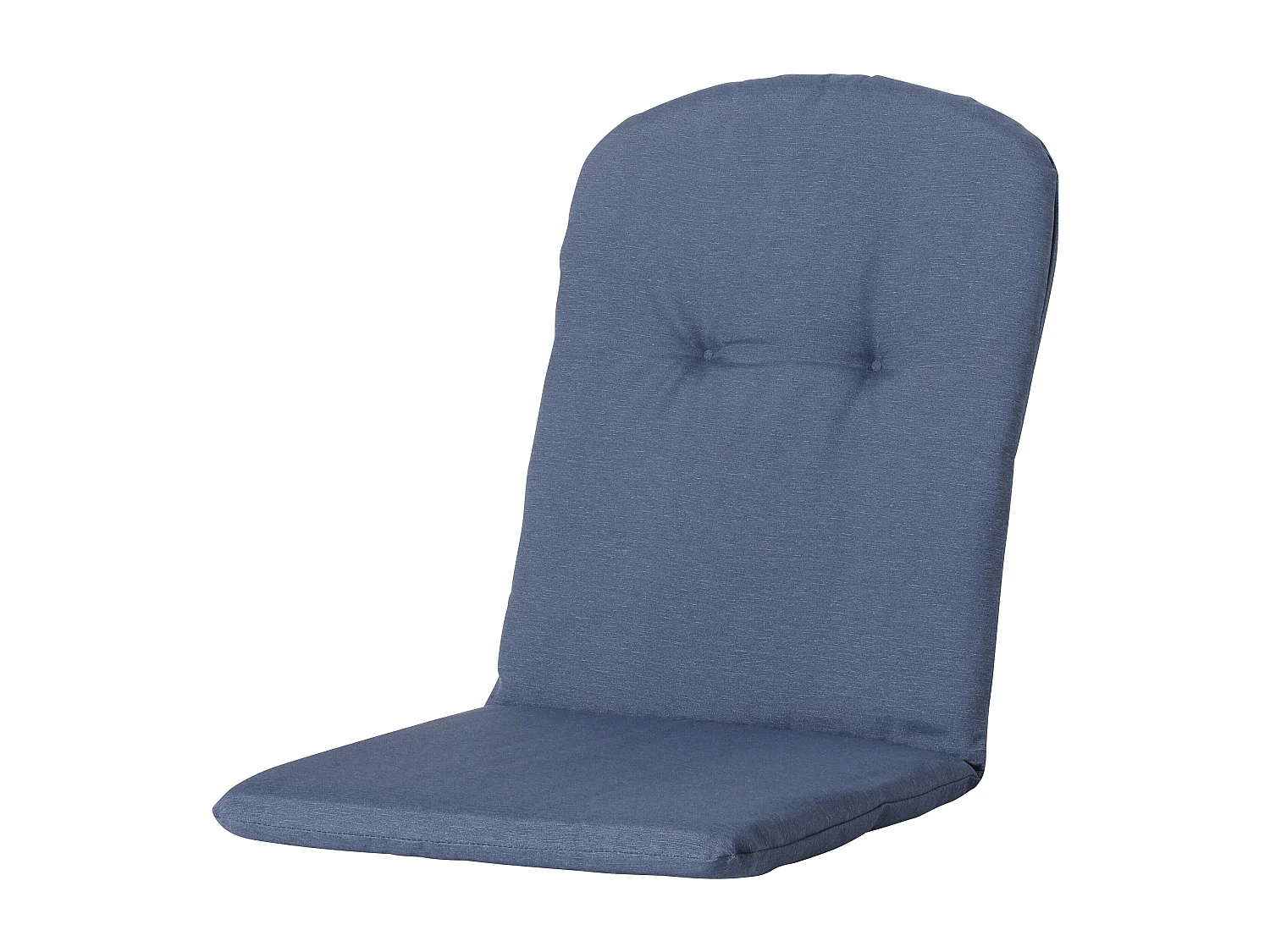 Coussin de chaise baquet dossier haut Panama bleu saphir - Env. 96 x 45 cm - Lot de 4