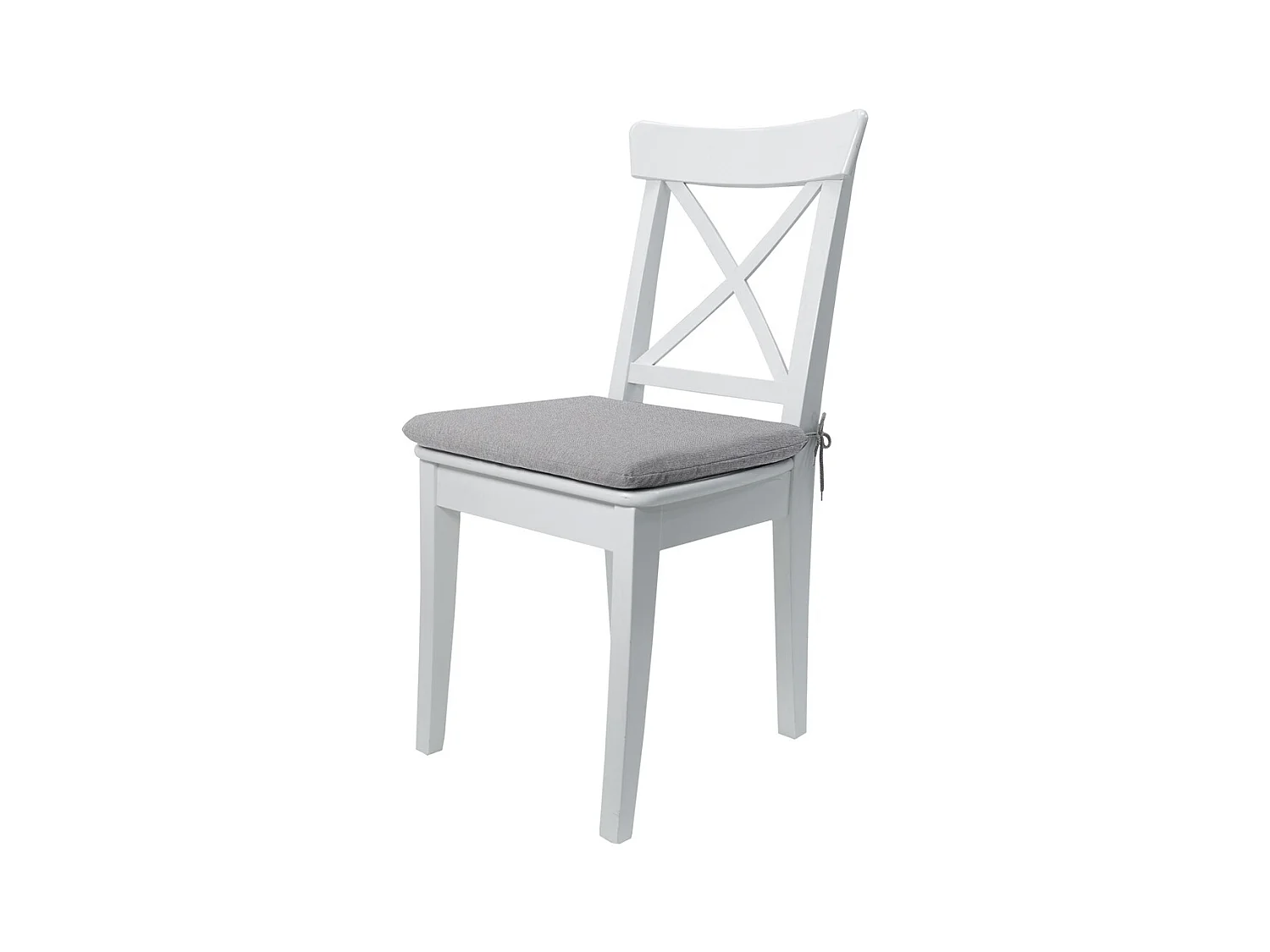 Coussin d'assise Naples gris - Environ 40 x 40 cm - Lot de 4